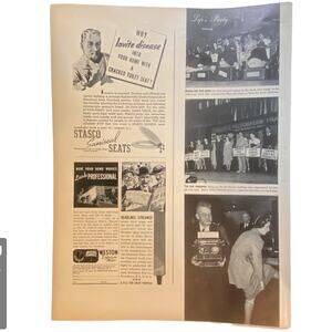 Vtg Stasco Saniseat Toilet Seat Print Ad Life Magazine May 23 1938 Frame Ready